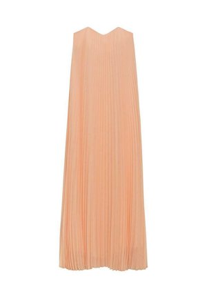STRAPLESS GEPLOOIDE - Maxikleid - coral