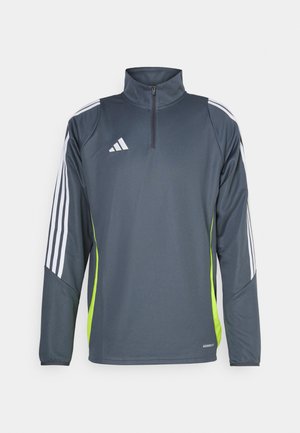 adidas Performance TIRO24 - Bluzka z długim rękawem - team onix/semi solar yellow