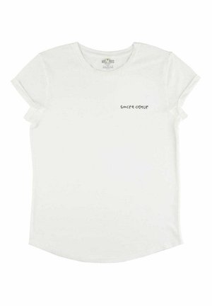 SACRE COEUR EMBROIDERY ROLL UP  - T-shirt imprimé - off white
