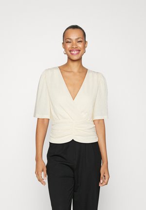 Gina Tricot SHORTSLEEVE  - Μπλουζάκι με στάμπα - buttercream