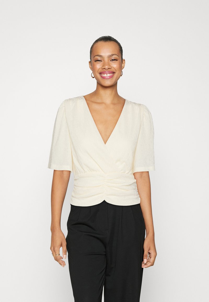 Gina Tricot SHORTSLEEVE - Μπλουζάκι με στάμπα - buttercream