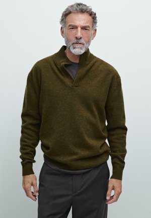 MOCK NECK  - Jumper - dark green