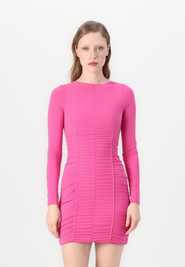 DRESS - Jersey dress - fuxia