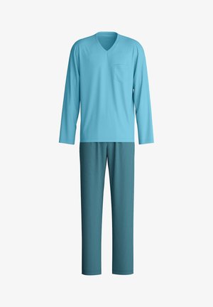 Calida, RELAX STREAMLINE PYJAMA, LANG SET - Pyjama - retro blue