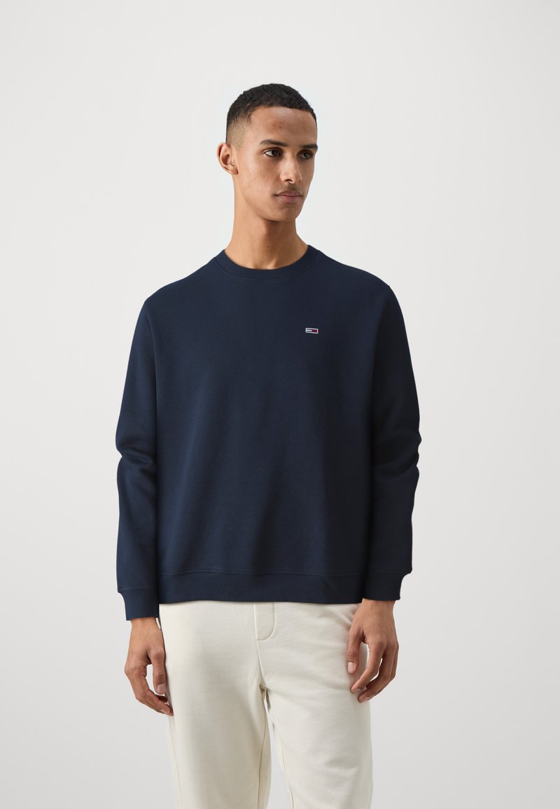 Tommy Jeans FLAG CREW - Melegítőfelső - dark night navy