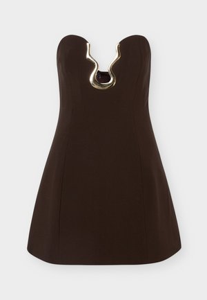 Bardot, VENYA HOURGLASS MINI DRESS - Cocktailjurk - chocolate