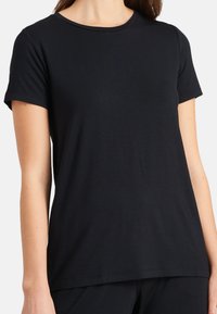 Schiesser KURZARM SET - Nattplagg set - schwarz