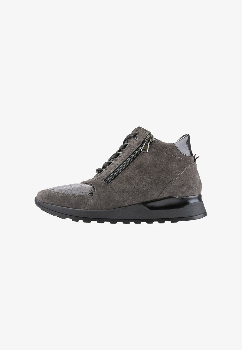Waldläufer Wedge Ankle Boots - carbon asphalt