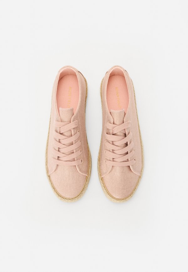Casual lace-ups - metallic rose2