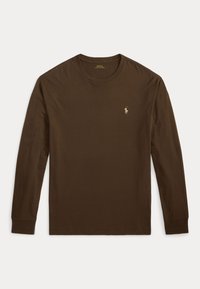 CUSTOM SLIM FIT JERSEY T-SHIRT - Majica z dolgimi rokavi - nutmeg brown