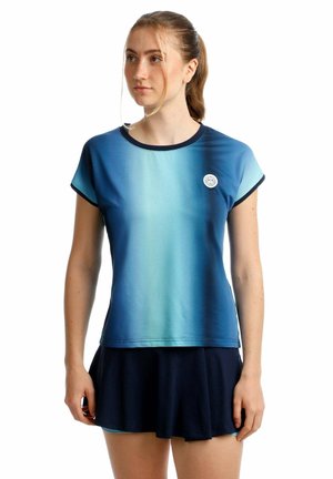 BIDI BADU, ROCK SPECTRUM PRINTED WAVY SKORT - Sports skirt - dark blue blue aqua