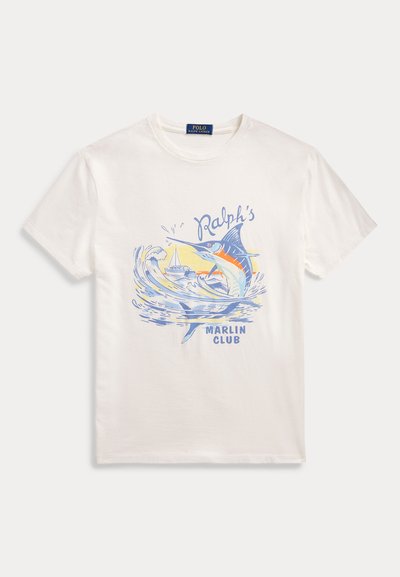 Polo Ralph Lauren CLASSIC FIT SLUB JERSEY GRAPHIC T-SHIRT - T-shirt con stampa - nevis