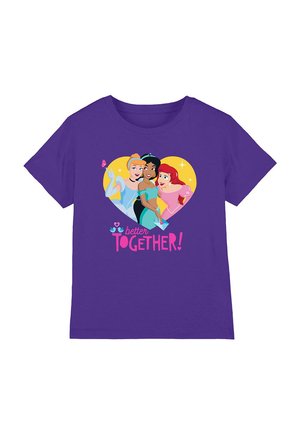 Print T-shirt - purple