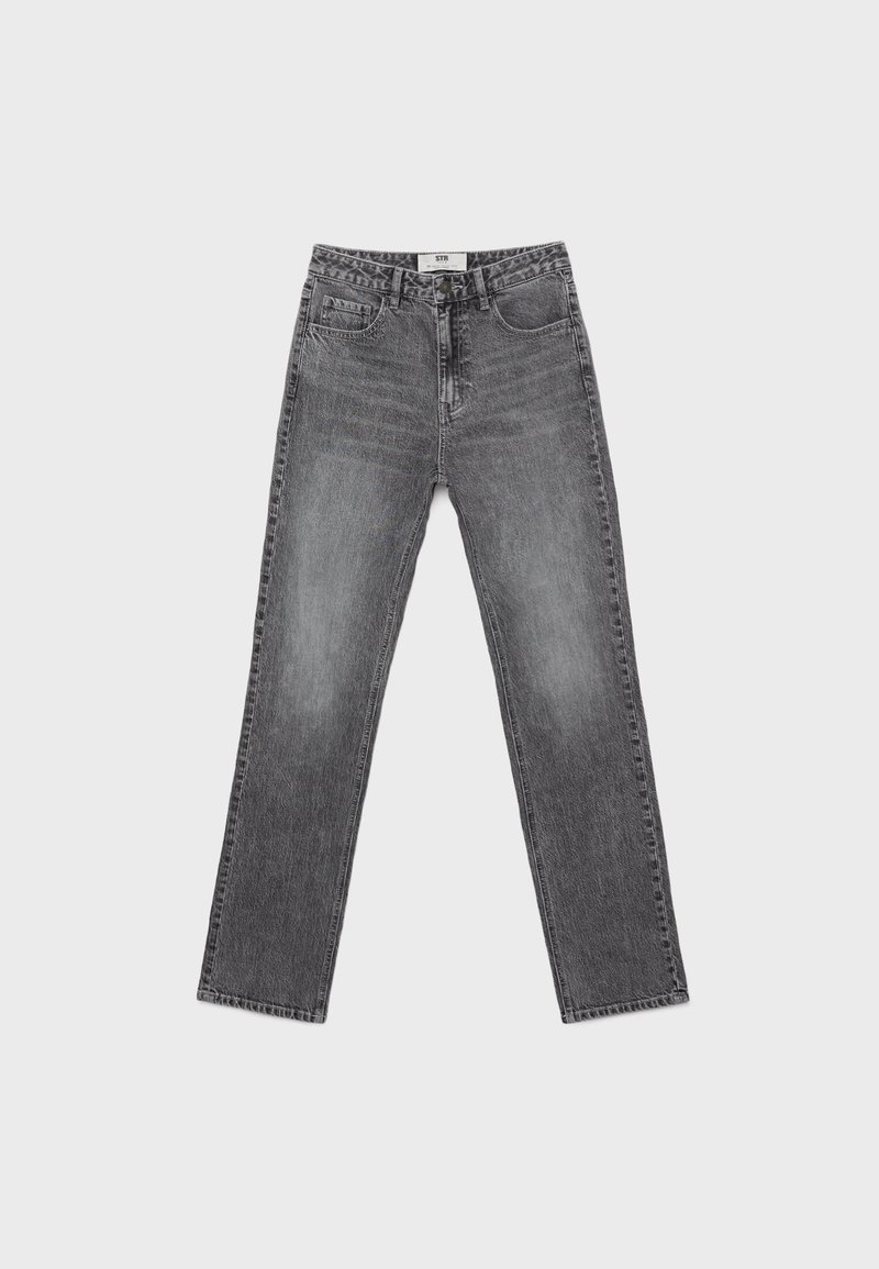 Stradivarius Straight leg jeans grijs denim/greydenim Stradivarius Straight leg jeans grijs denim/greydenim