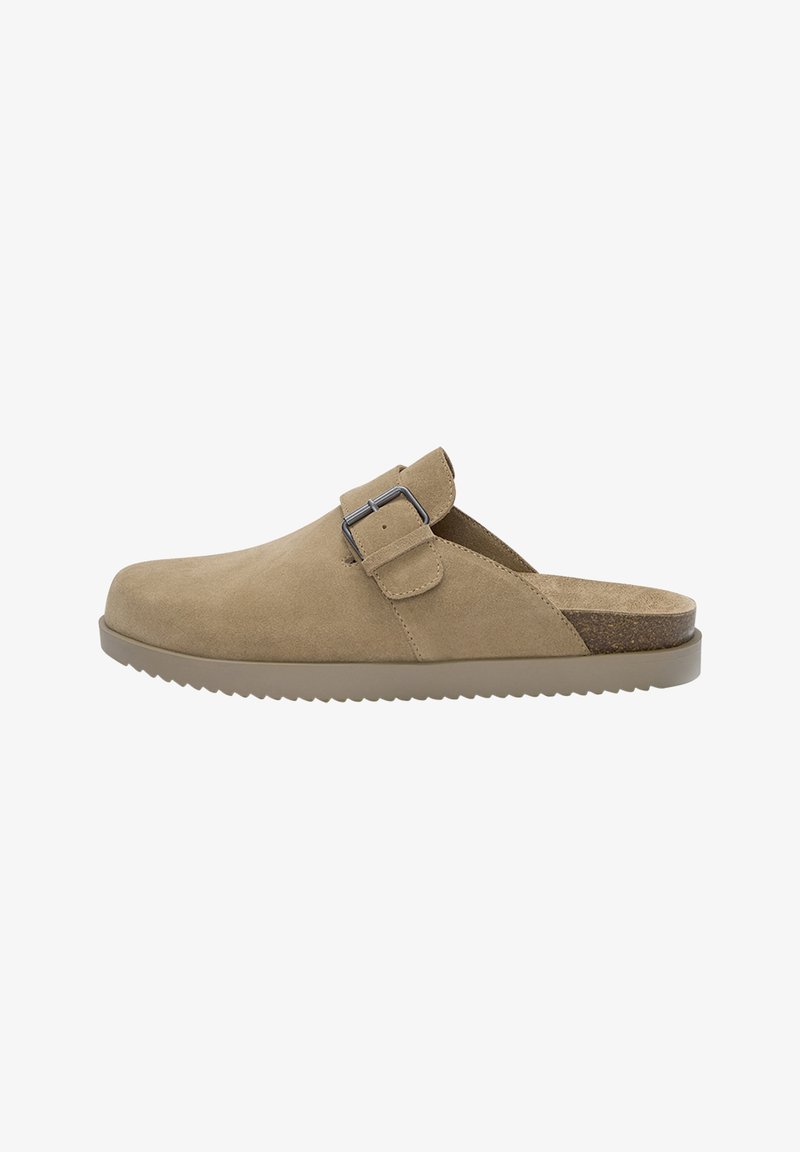 PULL&BEAR WITH BUCKLE - Pantolette flach - brown