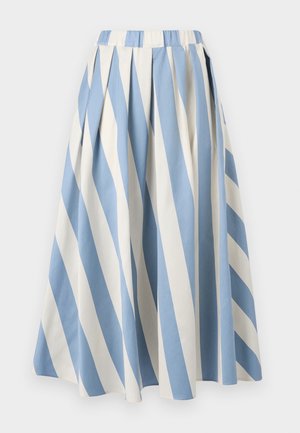 Ploščata krila z izmeničnimi svetloblue in smetanastimi diagonali. Ima elastičen pas in mehak bombažni tekstur.