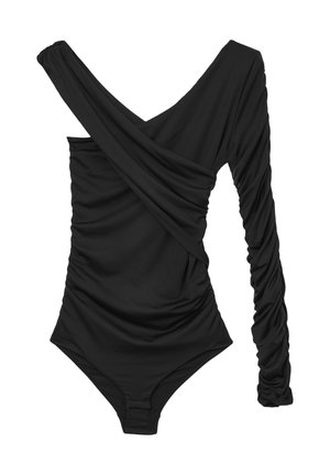 Calliope MONOSPALLA DRAPPEGGIATO - T-shirt à manches longues - nero