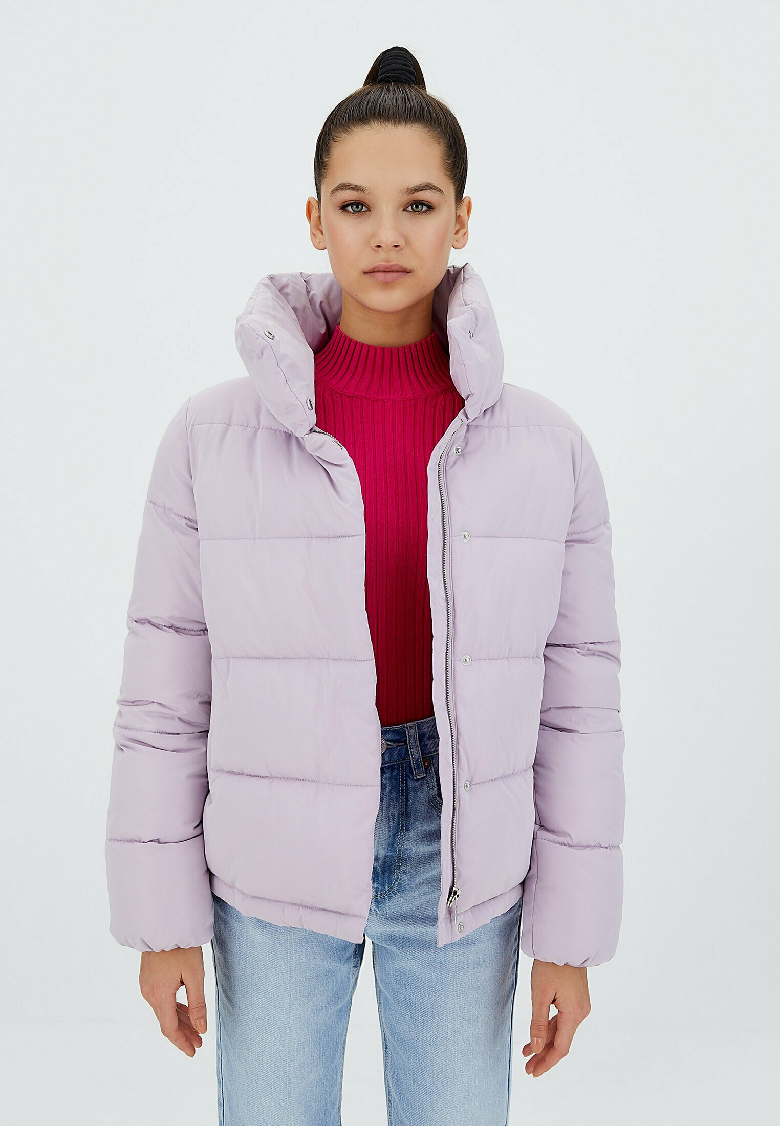 Stradivarius MIT STEHKRAGEN - Giacca invernale - mauve/malva - Zalando
