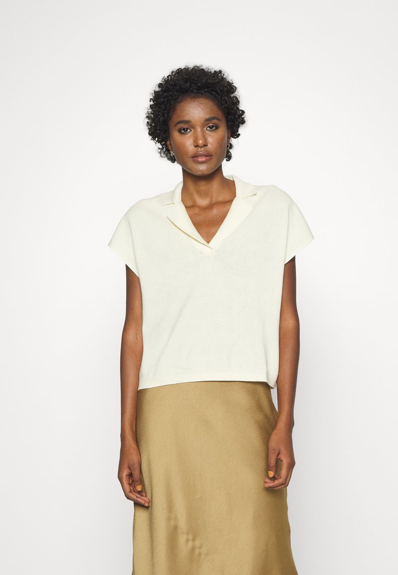 Banana Republic CAMP COLLAR - Camisola - new off white