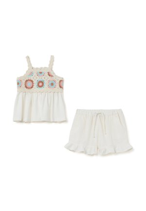 SUMMER OUTFIT FOR WITH DETAILS SET - Blouse - white