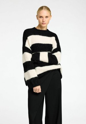 Selected Femme SLFGABELLA O NECK CAMP - Trui - black