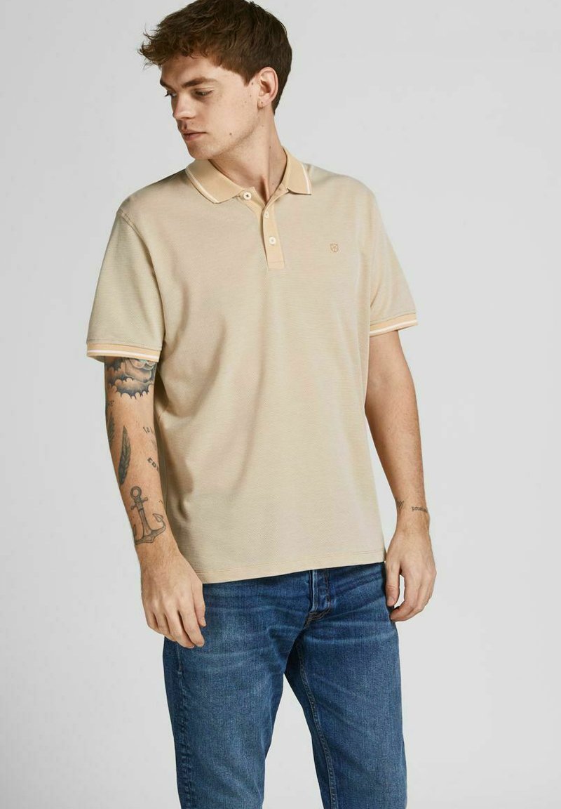 Jack & Jones PREMIUM JPRBLUWIN SS STS - Polotričko - curds amp whey