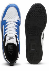 Puma REBOUND V6 UNISEX  - Matalavartiset tennarit - white- black team royal