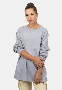 Blackskies OVERSIZED LONG SLEEVE UNISEX - Top s dlhým rukávom - grau