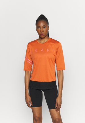 CORE OFFROAD - T-shirt z nadrukiem - terracot/black
