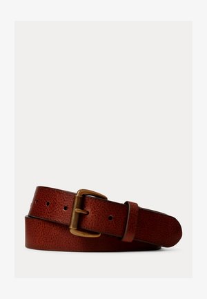 Polo Ralph Lauren TUMBLED LEATHER BELT - Riem - brown