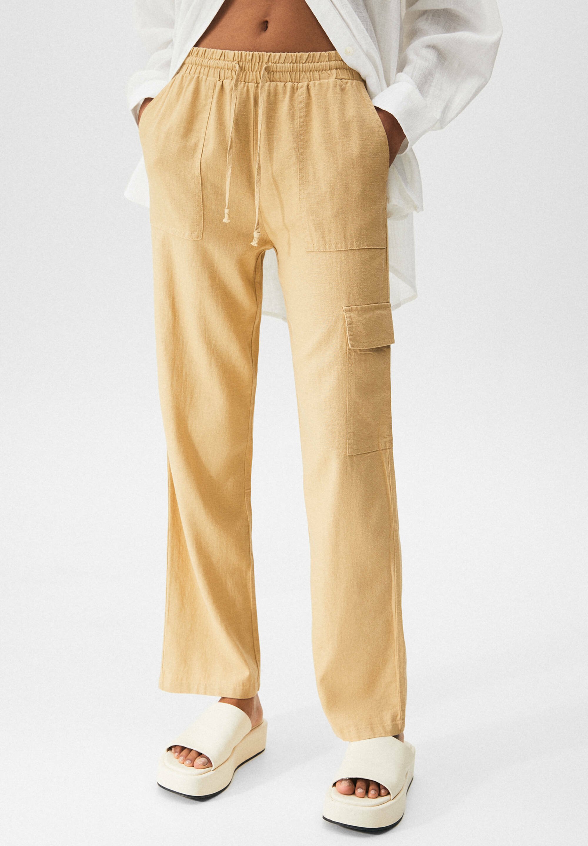 PULL\u0026BEAR Pantaloni cargo - beige/avorio - Zalando.it