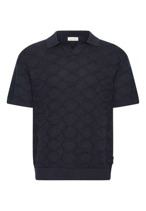 Casual Friday, CFANGVIG KNIT - Poloshirts - dark navy
