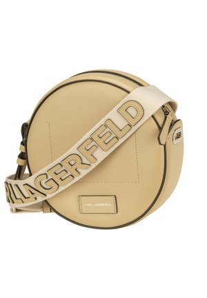 KARL LAGERFELD, K/CIRCLE ROUND CB  PERFORATED - Cross body bag - safari