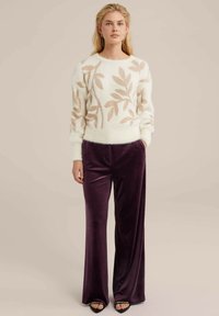 WE Fashion Stickad tröja - white