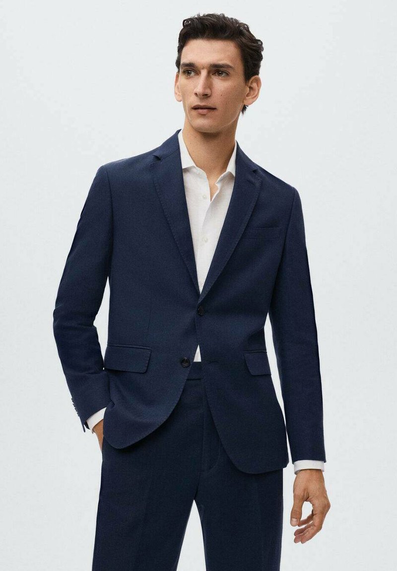 Mango FLORIDA Blazer jacket bleu marine foncé/royal blue Zalando.ie