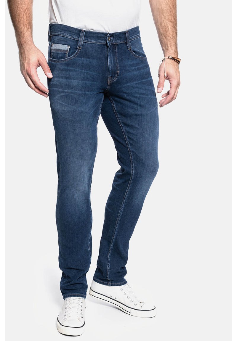 Herren Skinny Fit | Mustang OREGON TAPERED Jeans Slim Fit navy blue/blau - PT20370 Herren Skinny Fit | Mustang OREGON TAPERED Jeans Slim Fit navy blue/blau - PT20370