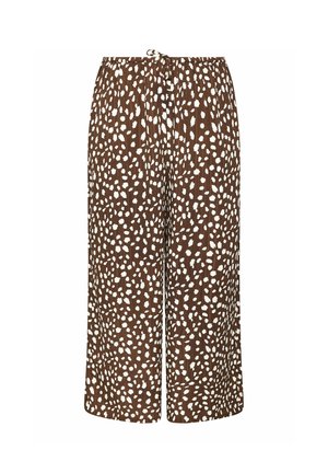 Yours Clothing, PLUS SIZE WIDE LEG TROUSERS - Pantalones - chocolate