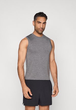 FITTED MUSCLE TANK - Viršus - dark grey