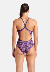 Arena ESCAPE - Costume da bagno - navy-team redwhiteblue