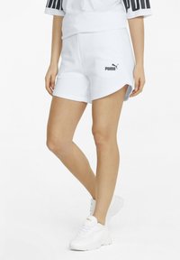 Puma - ESSENTIALS KVINNA - Pantaloncini sportivi - white Immagine in miniatura 1