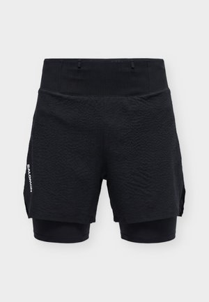 Salomon, SENSE AERO TRAIL - 2-i-1-shorts - deep black