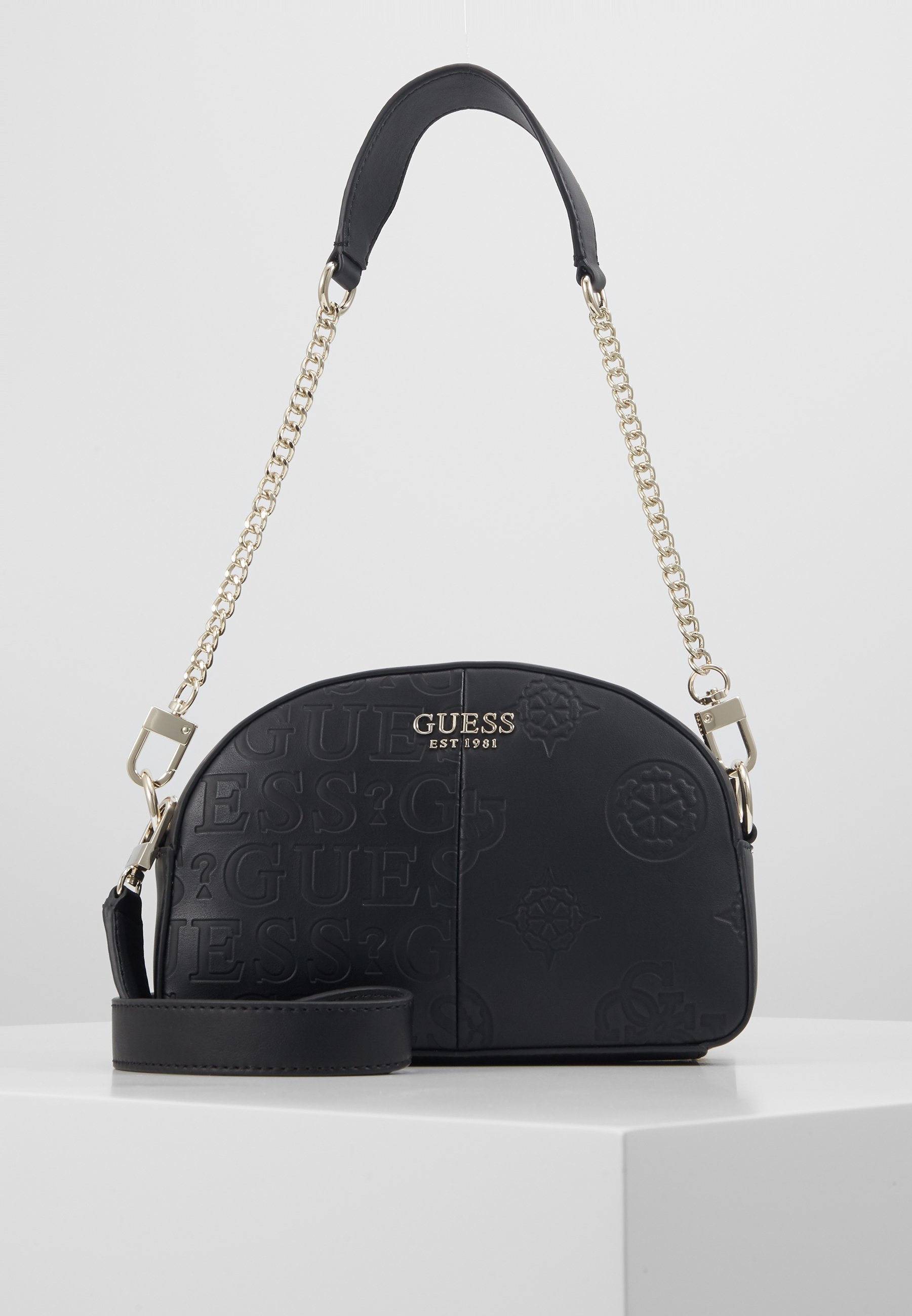 Guess KAYLYN MINI CROSSBODY TOP ZIP Håndveske black Guess KAMRYN TOP ZIP Skulderveske black Zalando.no