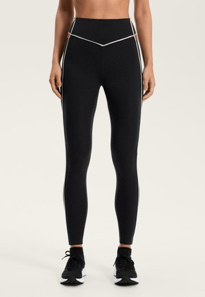 COMFORTLUX HIGH-RISE PIPING 65CM ANKLE-LENGTH LEGGINGS 33752226 - Tights - black