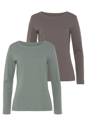 Vivance, LANGARM - Long sleeved top - mint/taupe
