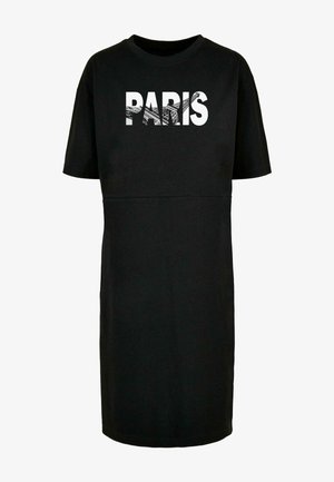 Merchcode, PARIS EIFFEL TOWER SLIT - Kjole - black