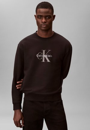 Calvin Klein Jeans MONOLOGO - Sudadera - black