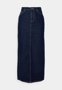 ONLSOPHIE MIDI BACK SLIT SKIRT - Denim skirt - dark blue denim