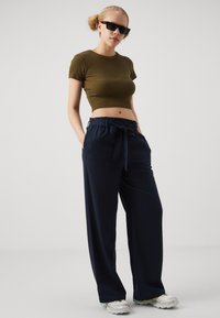JDY SAY BELT NOOS - Hlače - navy