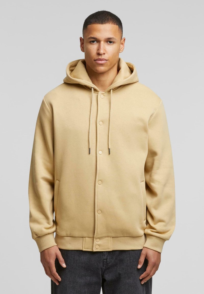 Urban Classics Sudadera con cremallera unionbeige/beige