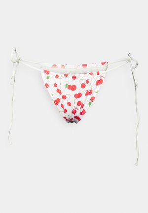 Frankies Bikinis TIA BOTTOM - Bikinialaosa - white and red